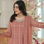 Al Siyaab Pret Embroidered Chiffon 3 Piece Suit Gulaal Margenda