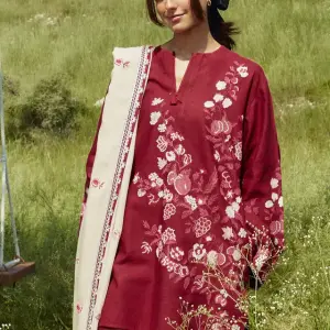 Coco by Zara Shahjahan Embroidered Suits Unstitched 3 Piece CZS24W D7A Onyx